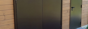 Фото двупольных технических дверей