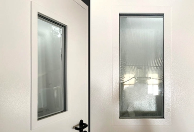 Двупольная противопожарная дверь со стеклом ДПМО 02/60 (EI 60) — №02 (NEW)